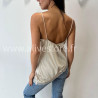 TOP LISA SATINÉ DENTELLE BEIGE – ALIVE STORE