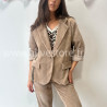 BLAZER MAIA VELOURS CÔTELÉ BEIGE – ALIVE STORE