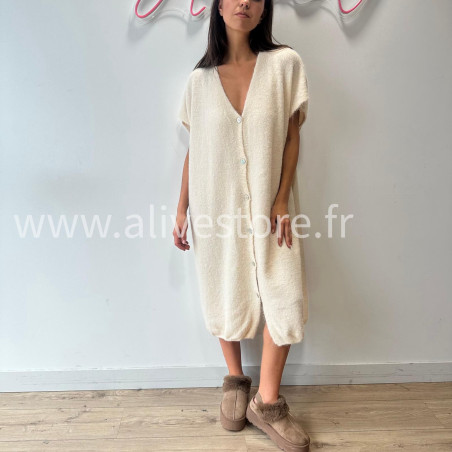 ROBE NOA DOUCE BEIGE CAMEL LONGUE – ALIVE STORE