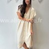 ROBE NOA DOUCE BEIGE CAMEL LONGUE – ALIVE STORE