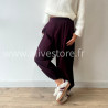 PANTALON INES LARGE BAS SERRÉ TAUPE – ALIVE STORE