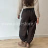 PANTALON INES LARGE BAS SERRÉ TAUPE – ALIVE STORE