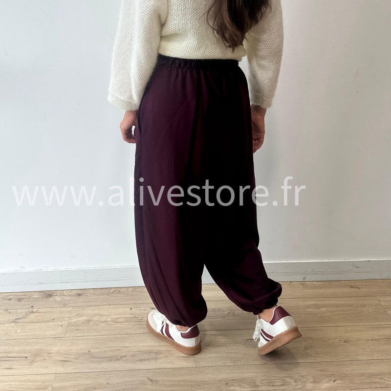 PANTALON INES LARGE BAS SERRÉ TAUPE – ALIVE STORE