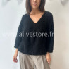PULL CÉLINE TAUPE MAILLE EPAISSE – ALIVE STORE