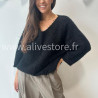 PULL CÉLINE TAUPE MAILLE EPAISSE – ALIVE STORE