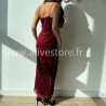 ROBE LONGUE SEQUINS BORDEAUX FÊTES – ALIVE STORE