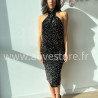 ROBE MI-LONGUE DOS NU SEQUINS NOIR – ALIVE STORE
