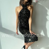 ROBE MI-LONGUE DOS NU SEQUINS NOIR – ALIVE STORE