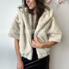 FOURRURE ALBA CAPUCHE BEIGE HIVER – ALIVE STORE