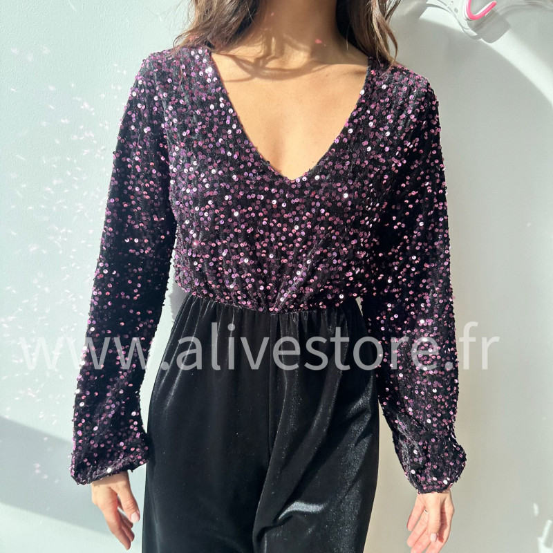 COMBINAISON DOS NŒUDS SEQUINS PARTY QUEEN – ALIVE STORE