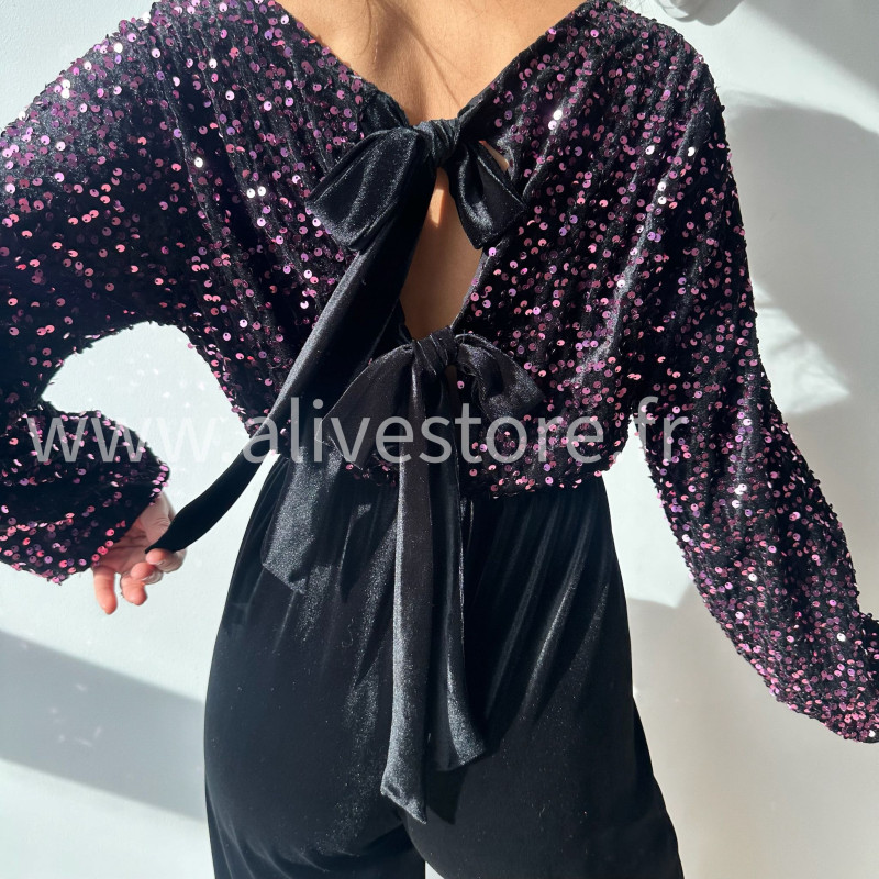 COMBINAISON DOS NŒUDS SEQUINS PARTY QUEEN – ALIVE STORE