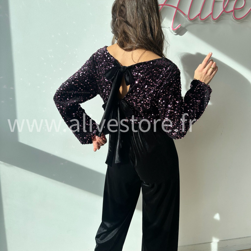 COMBINAISON DOS NŒUDS SEQUINS PARTY QUEEN – ALIVE STORE