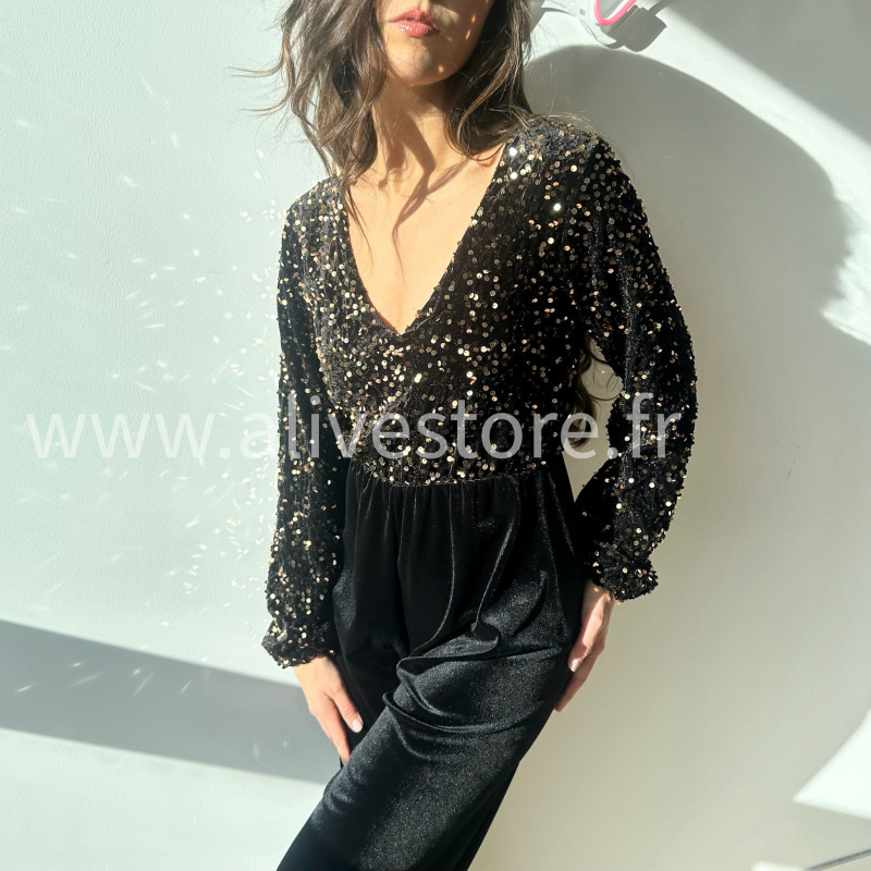 COMBINAISON DOS NŒUDS SEQUINS PARTY QUEEN – ALIVE STORE