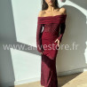 ROBE LÉNA EN DENTELLE BORDEAUX – ALIVE STORE
