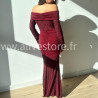 ROBE LÉNA EN DENTELLE BORDEAUX – ALIVE STORE