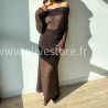 ROBE LÉNA EN DENTELLE BORDEAUX – ALIVE STORE