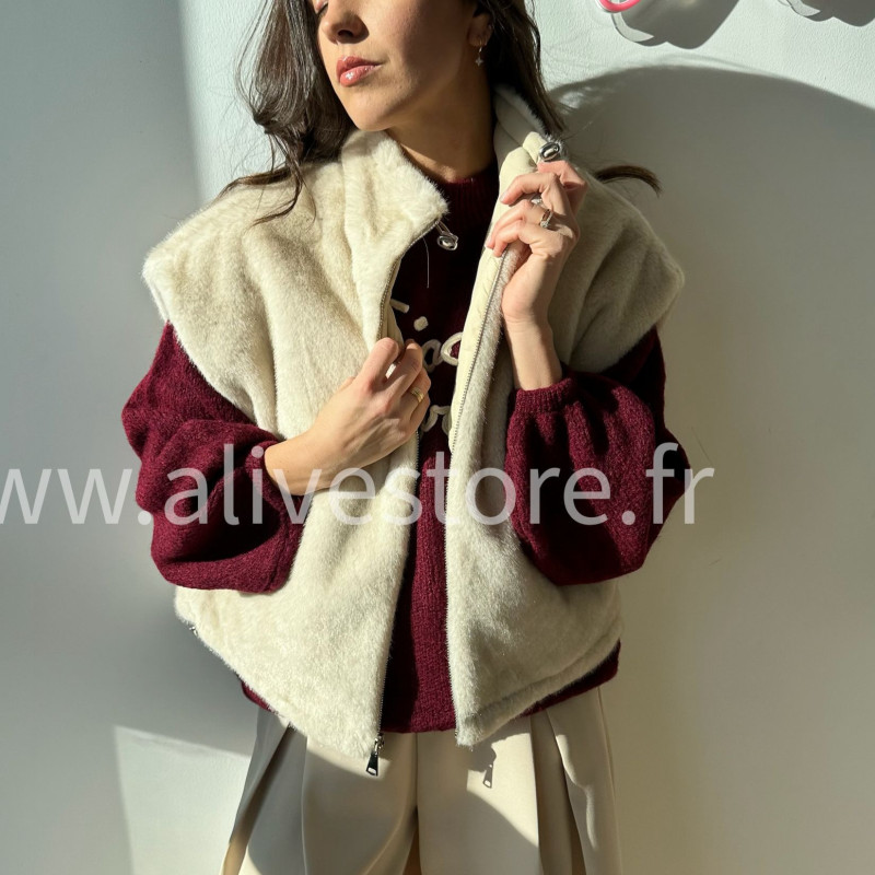 Veste réversible fourrure femme – ALIVE STORE
