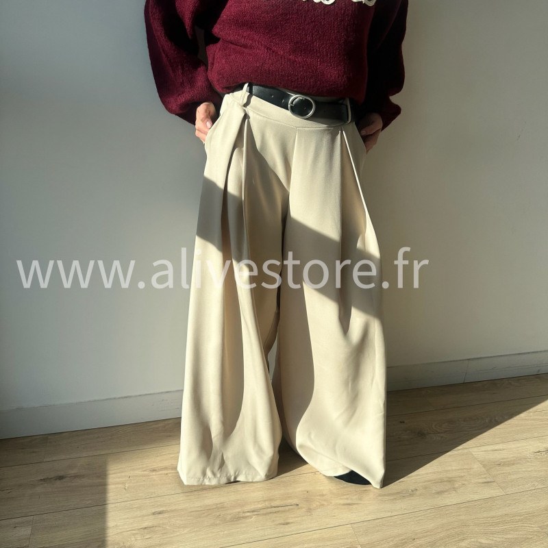Pantalon large Eva femme ceinture incluse Alive Store