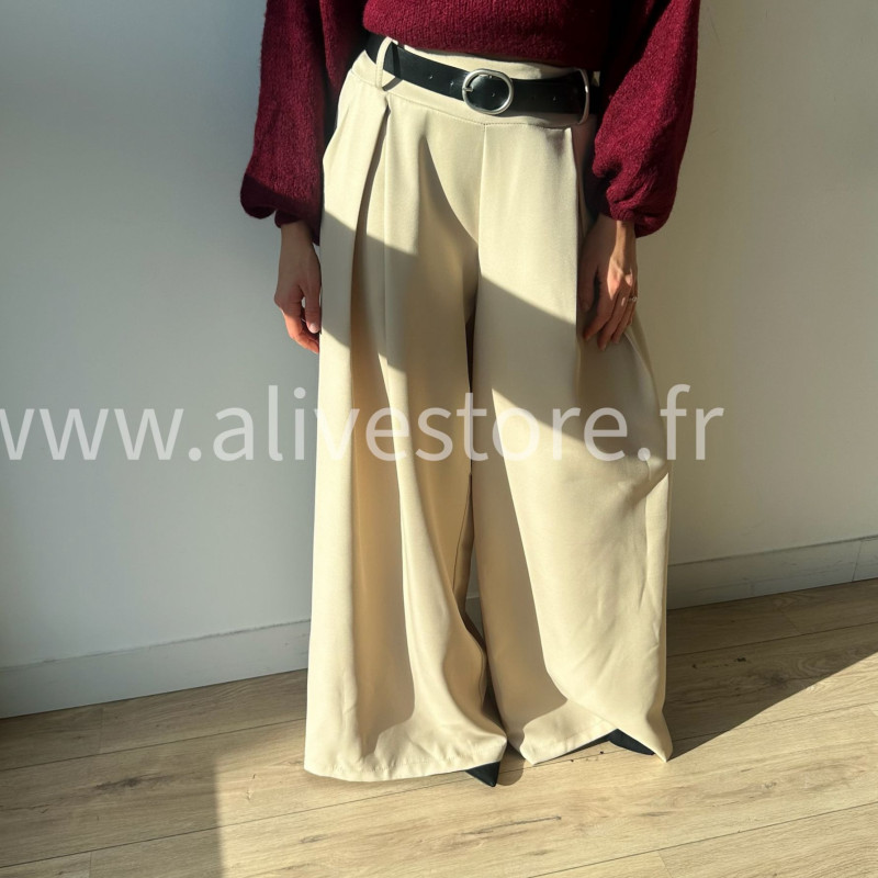 Pantalon large Eva femme ceinture incluse Alive Store