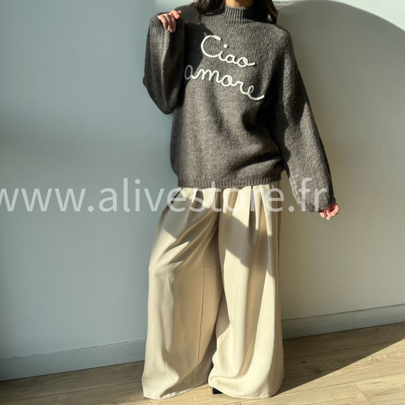 Pantalon large Eva femme ceinture incluse Alive Store