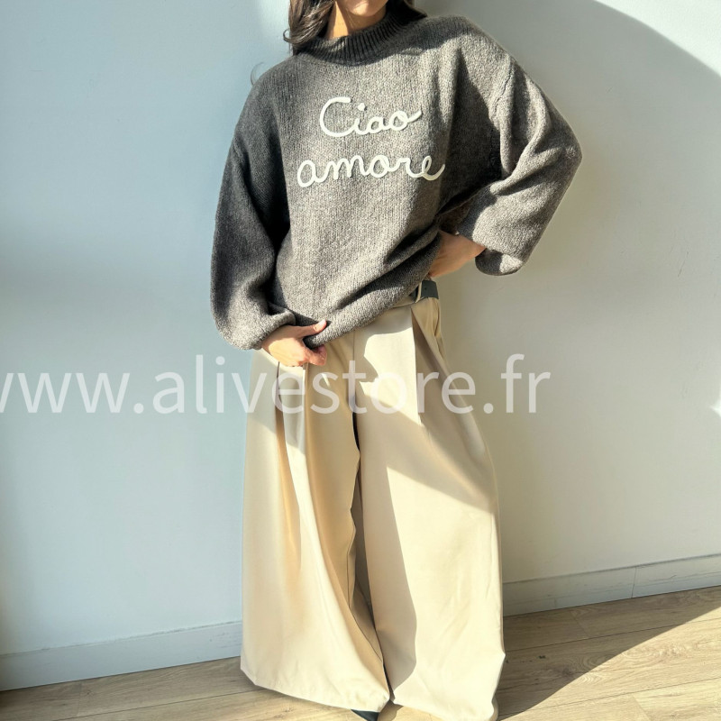 Pantalon large Eva femme ceinture incluse Alive Store