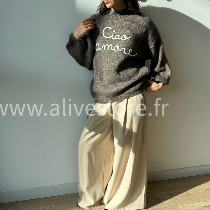 Pantalon large Eva femme ceinture incluse Alive Store