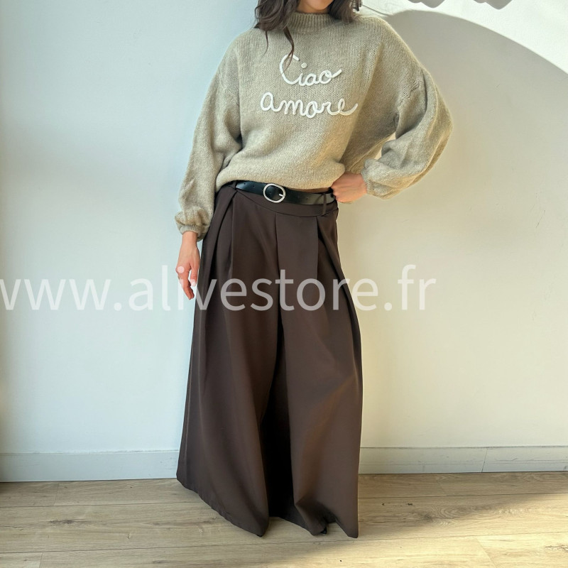 Pantalon large Eva femme ceinture incluse Alive Store