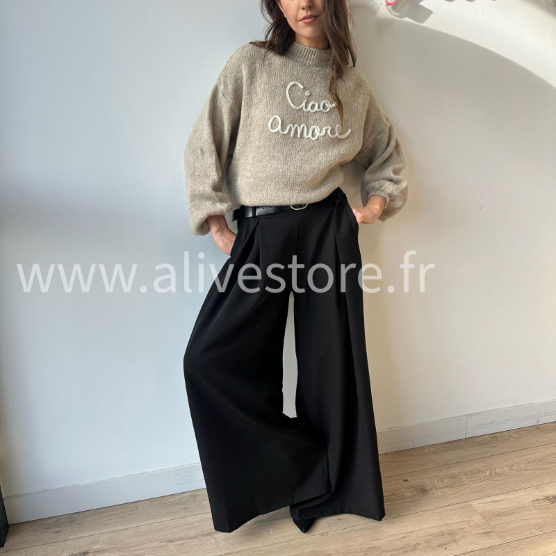 Pantalon large Eva femme ceinture incluse Alive Store