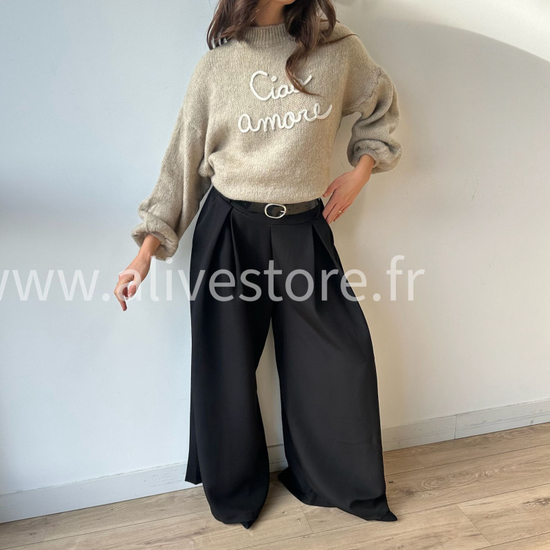 Pantalon large Eva femme ceinture incluse Alive Store