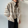 Fourrure Léa femme veste douce manches 3 4 Alive Store