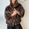 Fourrure Léa femme veste douce manches 3 4 Alive Store
