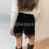 Short Nina dentelle sequins femme fêtes Alive Store