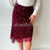 Jupe Sofia sequins dentelle femme soirée Alive Store