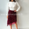 Jupe Sofia sequins dentelle femme soirée Alive Store