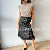 Jupe Livia simili dentelle noire femme Alive Store