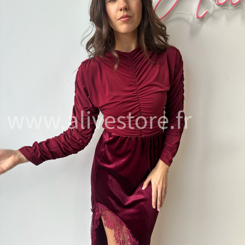 Body Mila froncé femme manches longues Alive Store