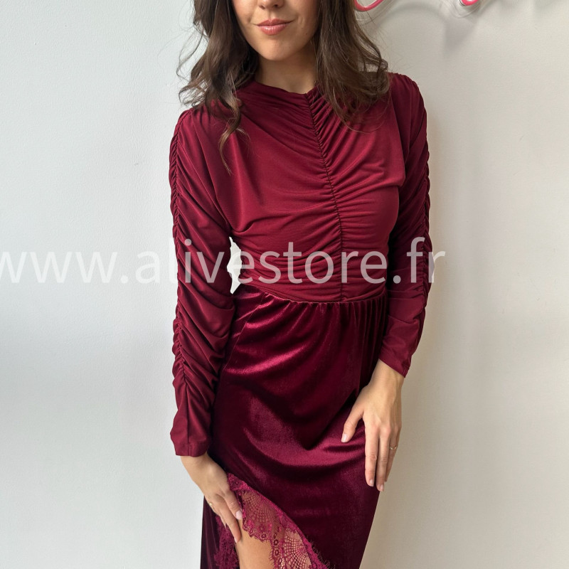 Body Mila froncé femme manches longues Alive Store