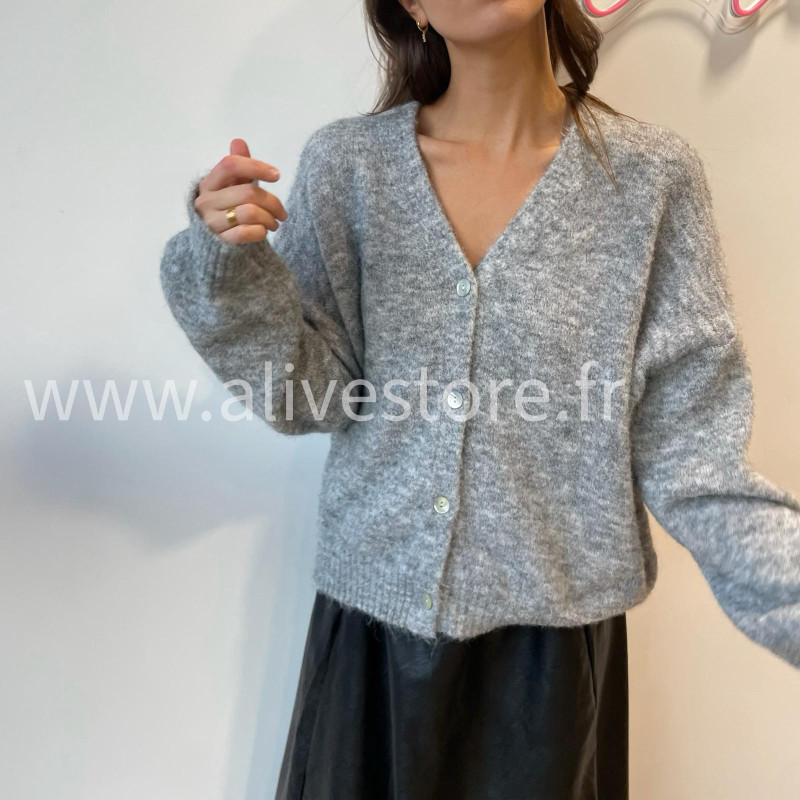 Gilet Élya femme maille douce col V Alive Store