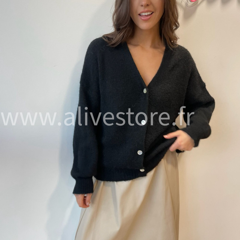 Gilet Élya femme maille douce col V Alive Store