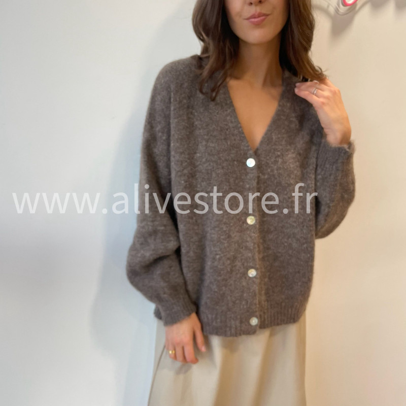 Gilet Élya femme maille douce col V Alive Store