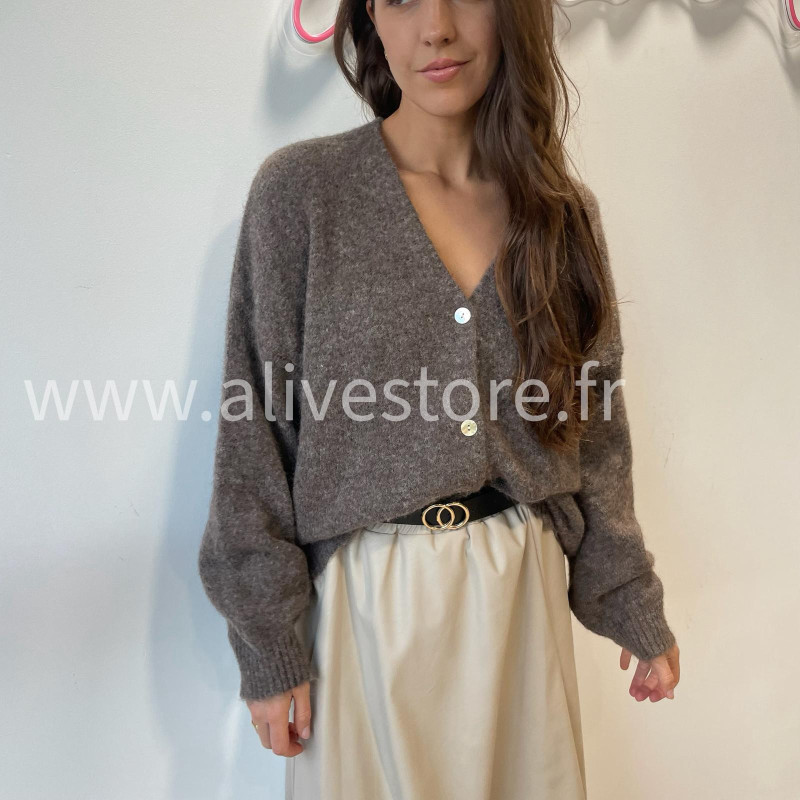 Gilet Élya femme maille douce col V Alive Store