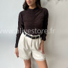 Short dentelle Elya femme avec ceinture – Alive Store