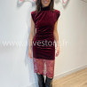 Robe dentelle Léa effet velours femme – Alive Store