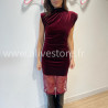 Robe dentelle Léa effet velours femme – Alive Store