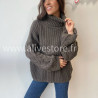 Pull Tracy torsadé femme col roulé – Alive Store