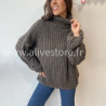 Pull Tracy torsadé femme col roulé – Alive Store