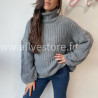 Pull Tracy torsadé femme col roulé – Alive Store