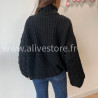 Pull Tracy torsadé femme col roulé – Alive Store