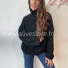 Pull Tracy torsadé femme col roulé – Alive Store