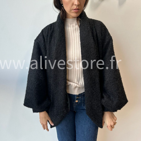 Veste Naya oversize effet fourrure femme – Alive Store